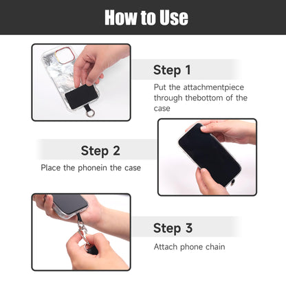 2 Pack Clip and Go Strap for Phone with Wallet Crossbody - Phone Strap Crossbody with Zippered Pouch, Multifuctional Adjustable Cell Phone Lanyard for Going out