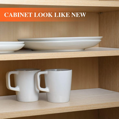 17.5" X 120" Refrigerator Liners Shelf Liner, Fridge Liners Non Slip Washable, Drawer Liners Non Adhesive Waterproof, Durable Fridge Mats for Glass Shelves, Cupboard, Pantry, Clear