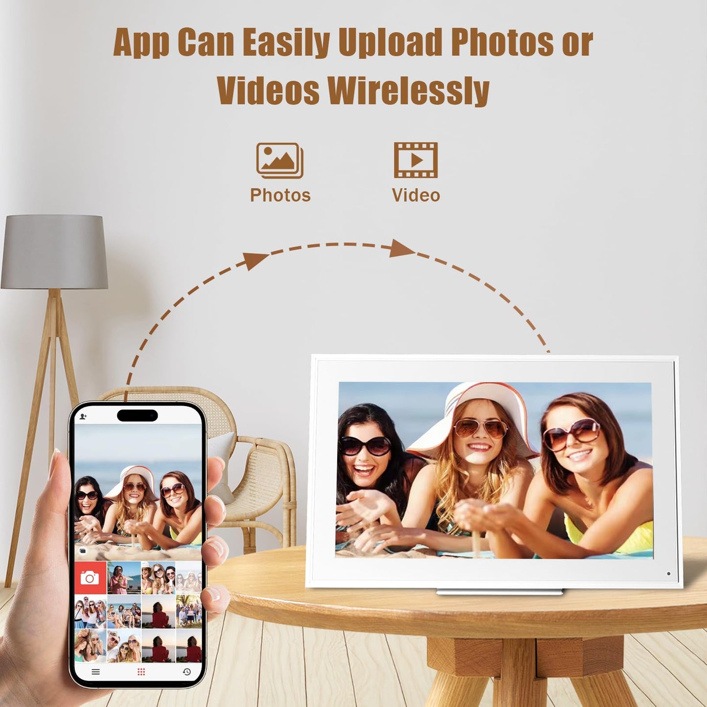 15.6-inch Wall Digital Calendar,2025 Smart WiFi Calendar & Chore Chart,Full HD Touchscreen Interactive Display for Family Schedules-Wall/Desk Mountable Planner,Meeting Reminders & Deadline Tracking