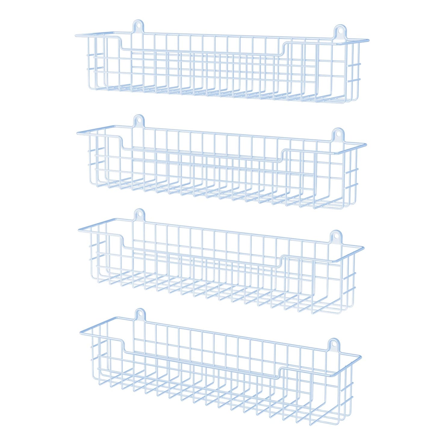 Spice Rack Organizer Wall Mount, Spice Organization Storage Shelf for Cabinet Door, 2 Packs Wall Spice Rack Saving Space for Kitchen, Black