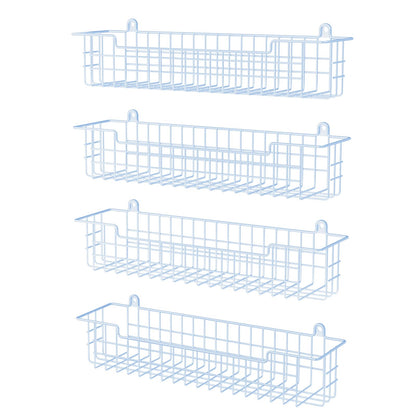 Spice Rack Organizer Wall Mount, Spice Organization Storage Shelf for Cabinet Door, 2 Packs Wall Spice Rack Saving Space for Kitchen, Black