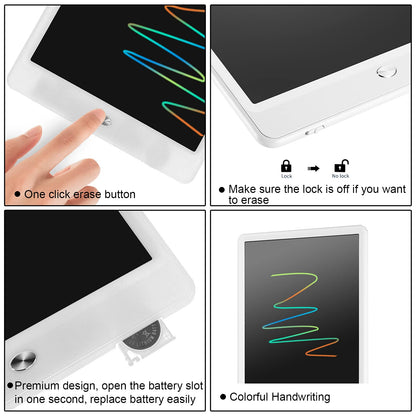 LCD Drawing Pad 10Inch for Kids with Bag,Digital Notebook & Notepad for Adult,Scribbler Board Note Book and Note pad,Colorful Writing Tablet for Boy Girl at Home,School and Office