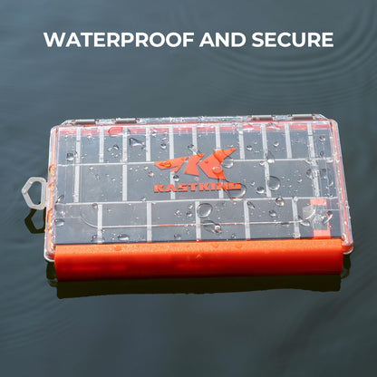 KastKing HyperSeal Waterproof Tackle Box, 3600 and 3700 Tackle Trays, Fishing Tackle Box Organizer with Removable Dividers, Lure Box and Terminal Tackle Storage