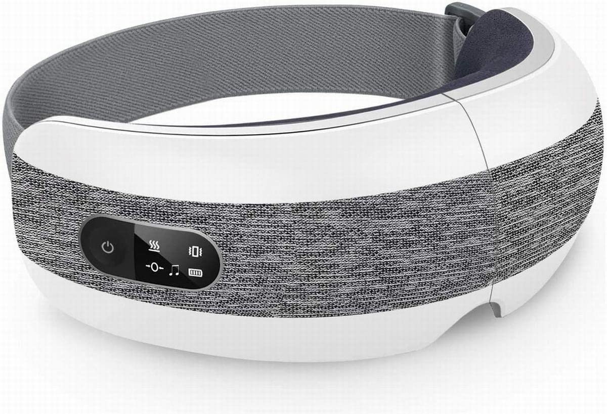 Fronnor Eye Massager with Heat for Relief,Heated Eye Mask with Music Eye Care Device for Eye Strain,Great Gift Idea