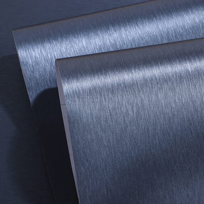 Upgrade Navy Blue Peel and Stick Contact Paper for Dishwasher Fridge Refrigerator Stove Appliances Self Adhsesive Vinyl Film Stainless Steel Wallpaper Removable 15.7x117 Inches