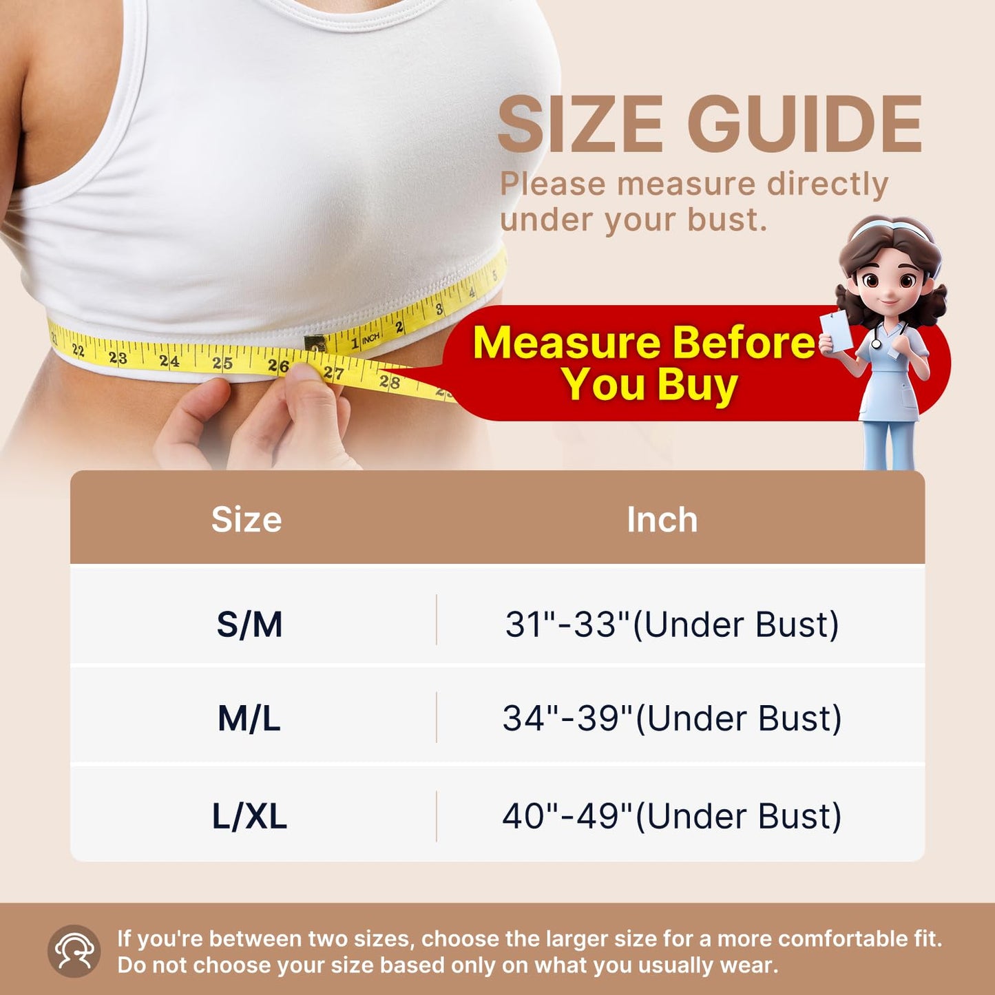 Fit Geno Posture Corrector for Women Invisilite: Invisible Lightweight Back Brace for Neck Shoulder & Upper Back Pain Relief - Improve Posture Correct Hunchback Slouching Under Clothes Medium/Large