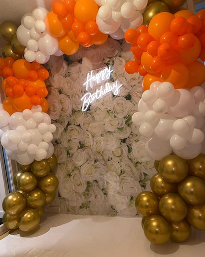 KBZVNAF Orange Balloons Latex Party Balloons - 50 Pack 12 inch Helium Matte Orange Balloons for Birthday Wedding Baby Shower Halloween Party Decorations