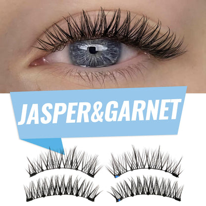 KevKev Magnetic Eyelashes Kit 2Pairs Reusable Magnetic Lashes Kit Smaller Magnets False Eyelashes without Eyeliner No Glue Needed with Applicator Easy to Wear and Remove