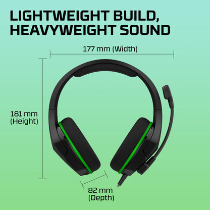 HyperX CloudX Stinger Core - Official Licensed for Xbox, Gaming Headset with In-Line Audio Control, Immersive In-Game , Microphone