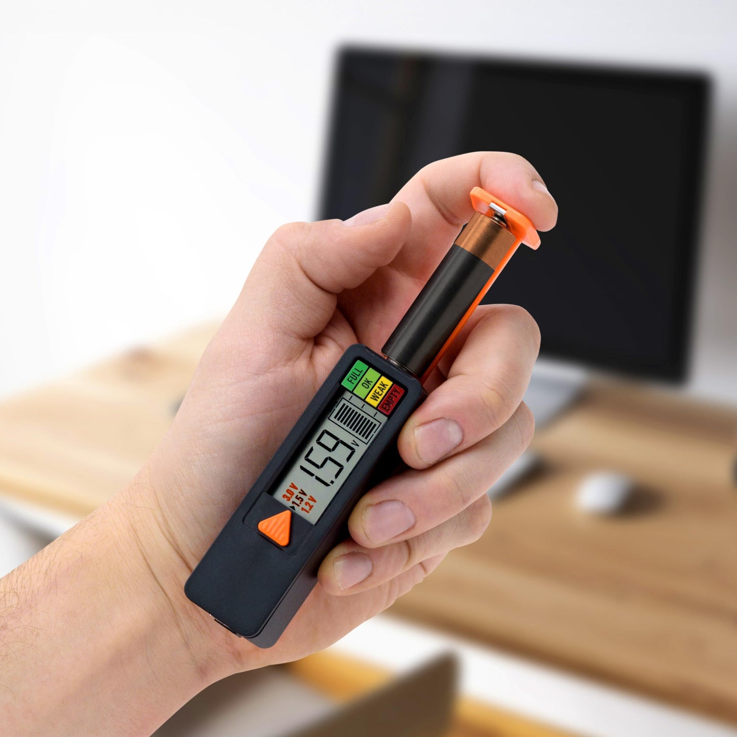 La Crosse 911-65557-INT Portable Digital Battery Tester,Black