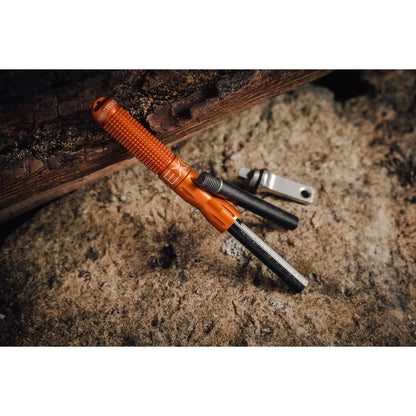 Exotac nanoSTRIKER XL Self Contained Ferrocerium Fire-Starter with Stainless Steel and Tungsten Carbide Striker, Waterproof 1/4 in. Ferro Rod Produces Up To 3,000 Fire-Starting Strikes