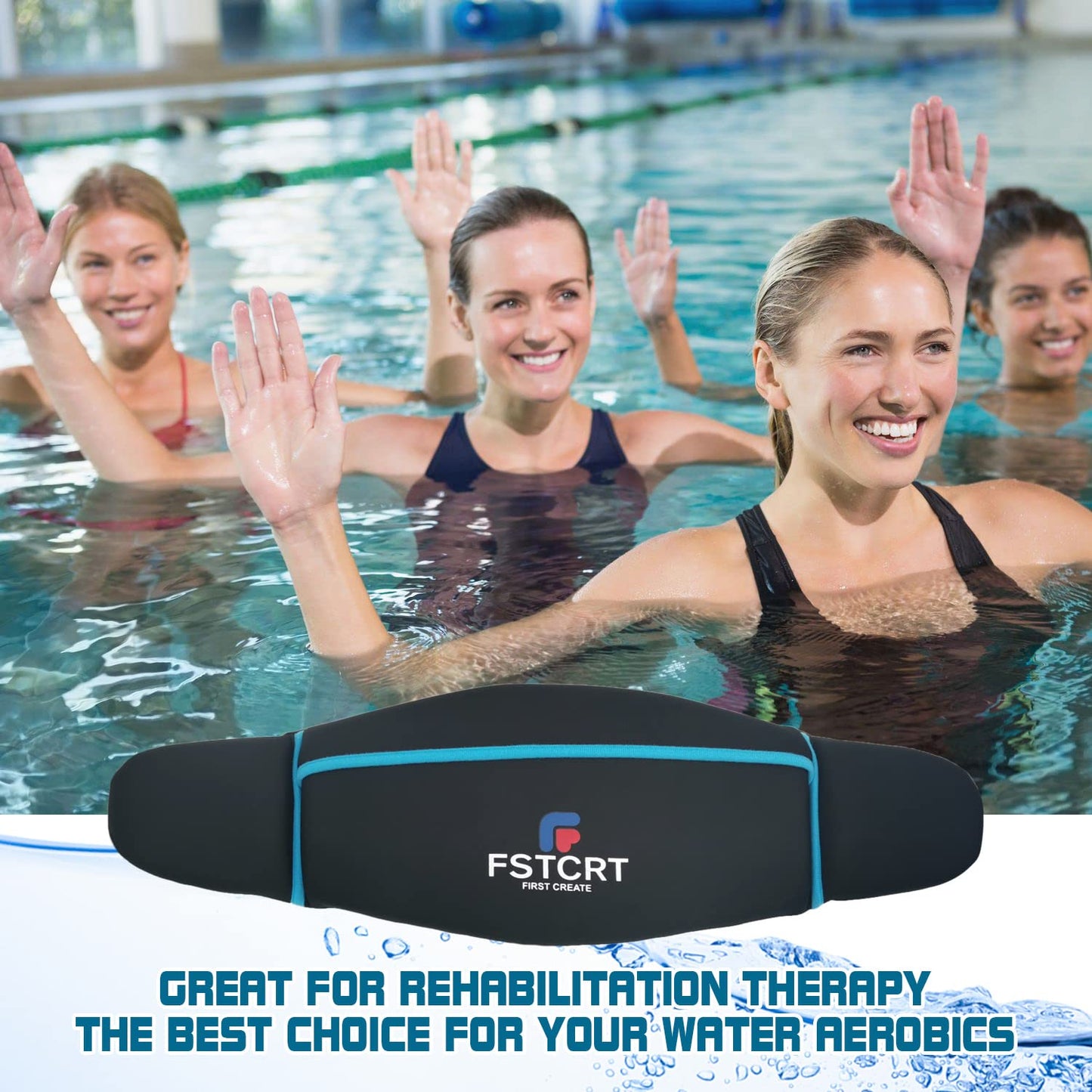 Fstcrt Swim Belt, Flotation Belt, Water Aerobics Belt, Swimming Belts for Adults, Pool Exercise Equipment for Adults and Children, Water Aerobic Equipment, Aqua Jogging