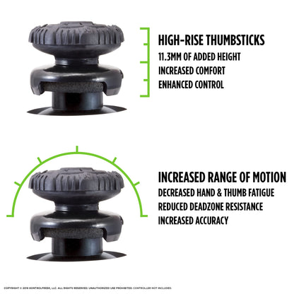 KontrolFreek FPS Freek Battle Royale Nightfall for Nintendo Switch Pro Controller | Performance Thumbsticks | 2 High-Rise Concave | Black