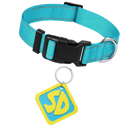 Dog Halloween Costumes, SD Tags with Nylon Adjustable Collar, SD Collar Tags for Large Small Medium Big Extra Large XS XL XXL Pet Puppy Dog, Halloween Decorations for Pet Puppy (S)