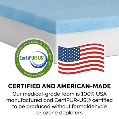 FurHaven Pet Dog Bed | Cooling Gel Memory Foam Orthopedic Round Faux Sheepskin Snuggery Pet Bed for Dogs & Cats, Blue, 26-Inch