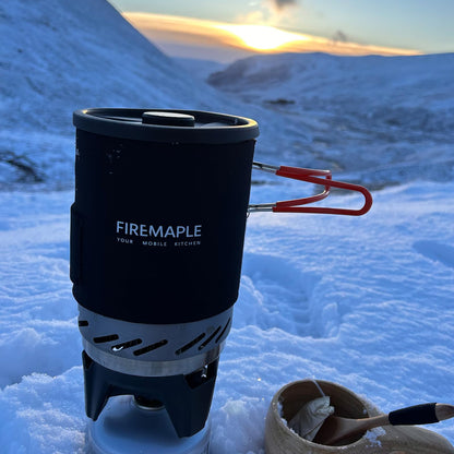 Fire-Maple "Fixed Star 1" Backpacking and Camping Stove System | Outdoor Propane Cooking Gear | Portable Pot/Jet Burner Set | Ideal for Hiking, Trekking, Fishing, Hunting Trips and Emergency Use