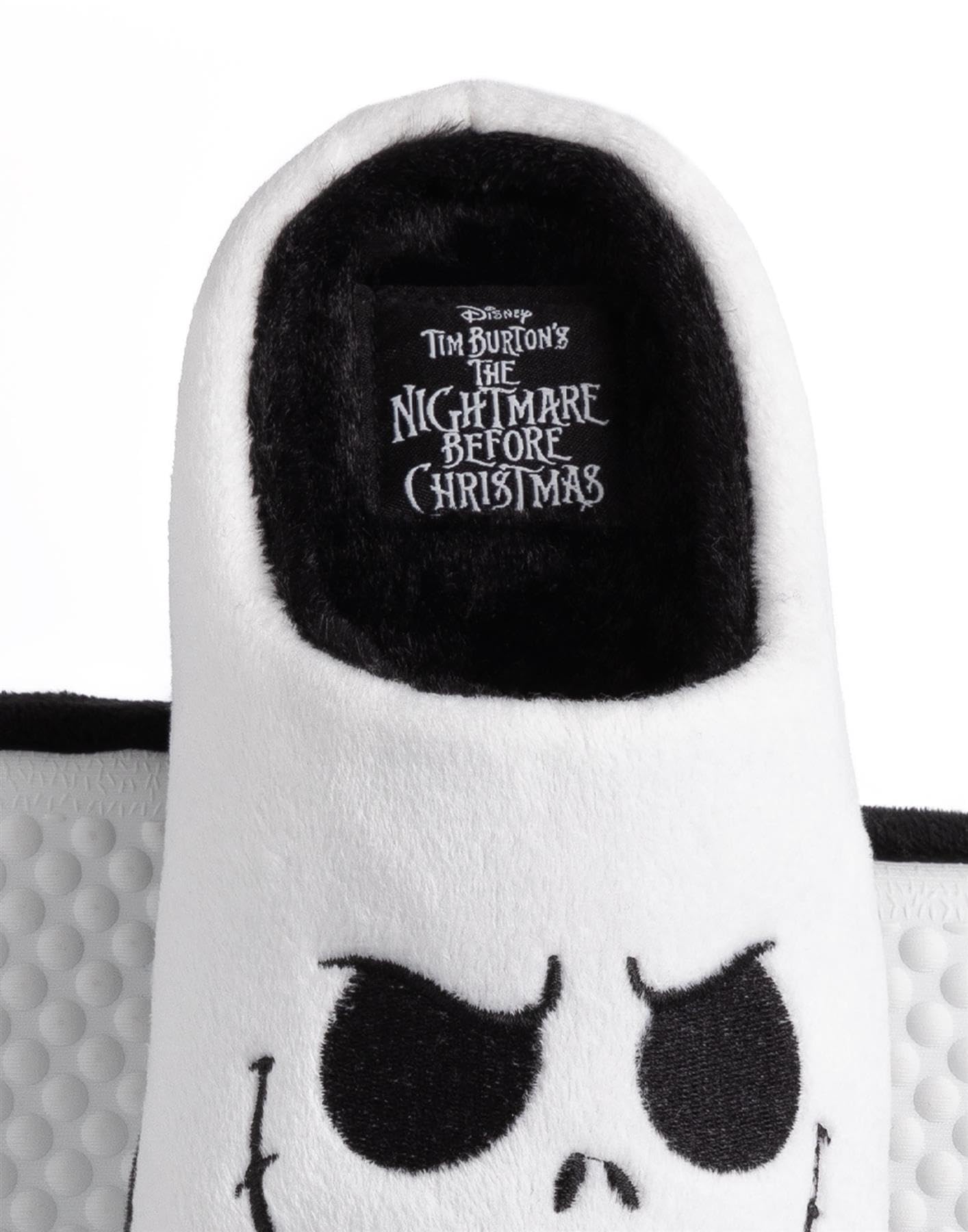 Disney The Nightmare Before Christmas Womens Slippers | Ladies Jack Skellington Halloween Footwear | Xmas Holiday Loungewear