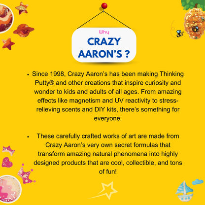 Crazy Aaron's Thinking Putty® - Cosmic Star Dust - Multi-Color Sensory Putty for Kids and Adults in a 4" Tin - Creative and Endless Fun, Stress Relief Therapy Toys, Never Dries Out - Made in USA
