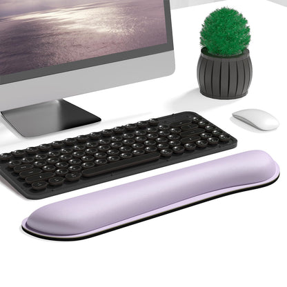 Dapesuom Enlarge Keyboard Wrist Rest, Cute Memory Foam Keyboard Wrist Cushion for Computer Desk Mats Support, Typing Pain Relief Ergonomic Mouse Pad Rests with Non-Slip Base for Gaming, Laptop, Purple
