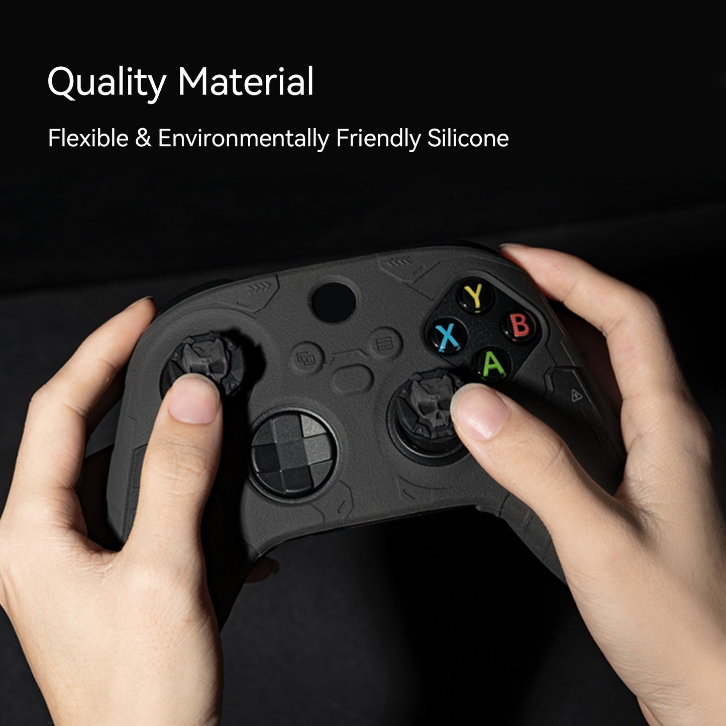 GeekShare G.S.TAC Tactical Controller Skin Grips Set, Anti-Slip Silicone Protective Cover Skin Case for Xbox Series X/S Controller with 2 Thumb Grip Caps