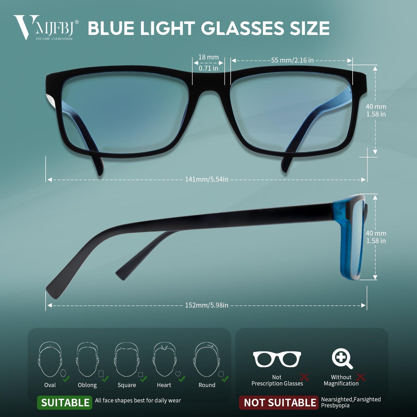Blue Light Blocking Glasses For Men/Women Anti-Fatigue Computer Monitor Gaming Improve Sleep Reduce Eye Strain Gamer Glasses