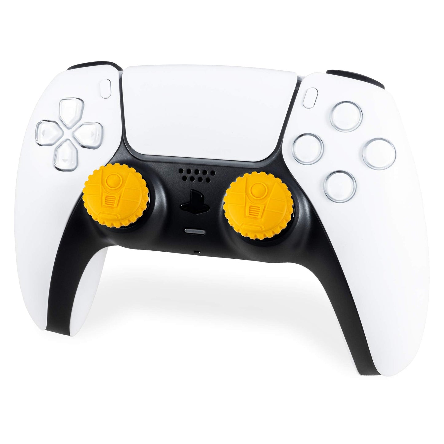KontrolFreek Borderlands 3 Claptrap Performance Thumbsticks for PlayStation 4 (PS4) and PlayStation 5 (PS5) | 2 Mid-Rise Convex Thumbsticks | Yellow
