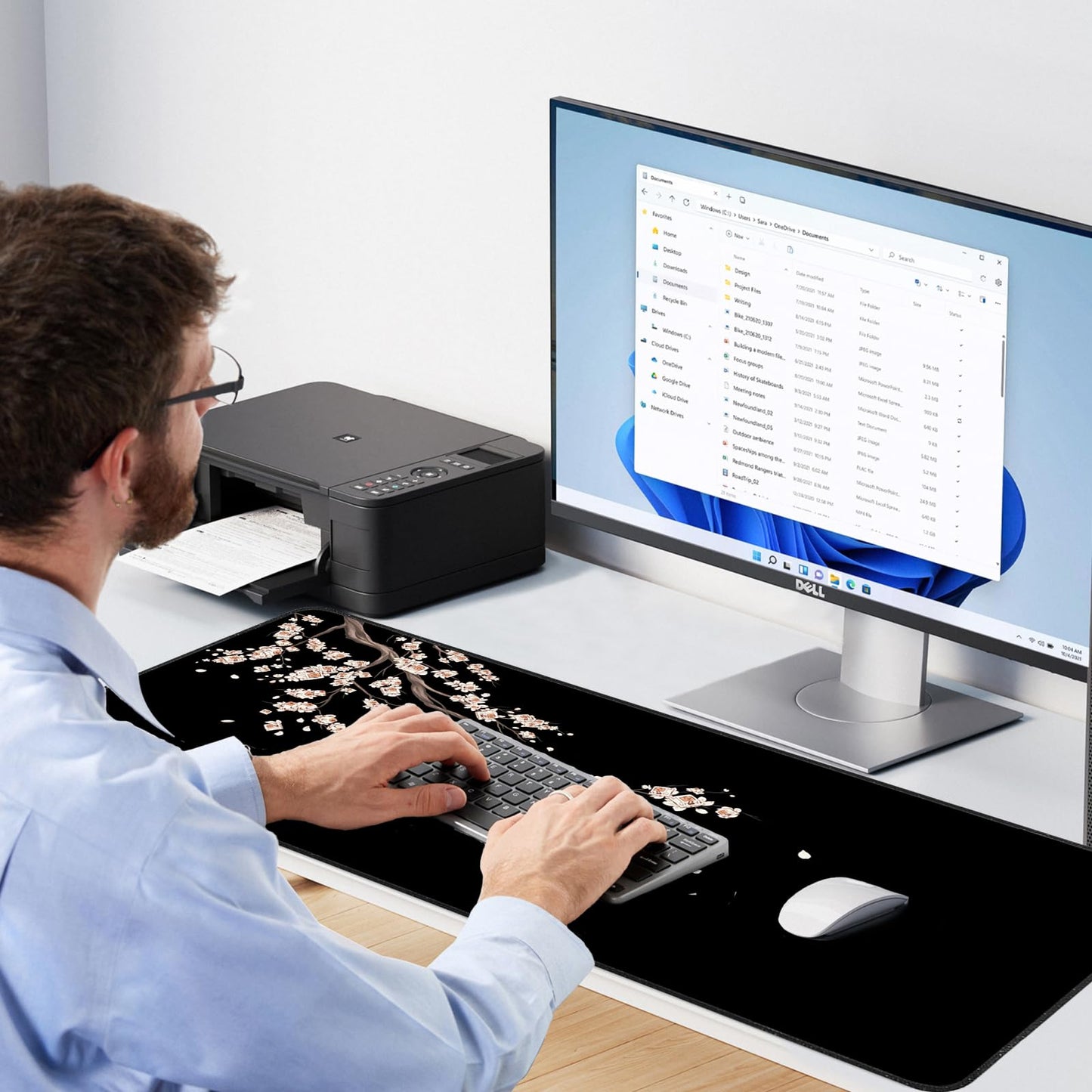 eulps Gaming Mouse Pad, Large Mouse Pad, Desk Mat Extended Mousepad, with Non-Slip Rubber Base Desk Pad for Home Office, 31.5 X 11.8 (20)