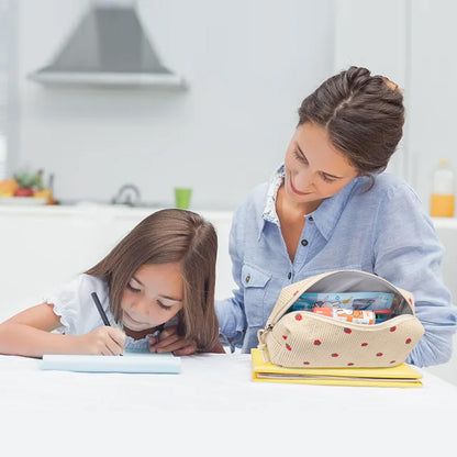 LEDAOU Cute Pencil Case for Kids Girls Boys Pencil Pouch kawaii Pen Pencil Box Bag Holder for School Students