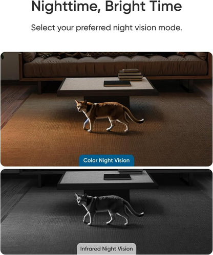 eufy Indoor Cam E30 2-Cam Kit, Latest Generation, 4K UHD Security Camera, Pet/Dog/Baby Camera with Phone app, Color Night Vision, Human/Pet Auto Tracking, 360 Pan-Tilt, Works with Homekit