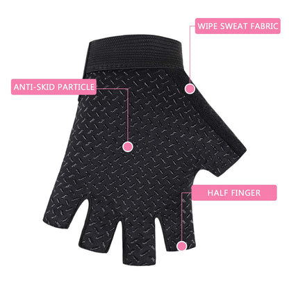 Accmor Kids Sport Half Finger Gloves for Boys Girls - Cycling, Camping, Fishing, Outdoor Sports