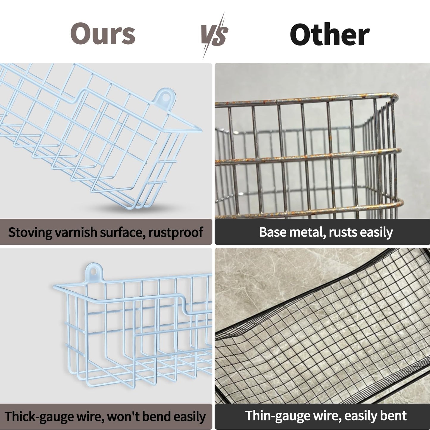 Spice Rack Organizer Wall Mount, Spice Organization Storage Shelf for Cabinet Door, 2 Packs Wall Spice Rack Saving Space for Kitchen, Black