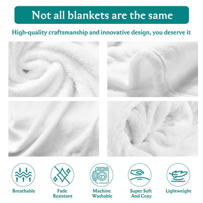 Halloween Throw Blanket Gifts for Men Women, Halloween Fall Throw Blanket, Cozy Halloweens Blanket for Couples Adults, Boo Basket Gift for Boyfriend Girlfriend, Flannel Blankets for Bed Couch, 50"X60"