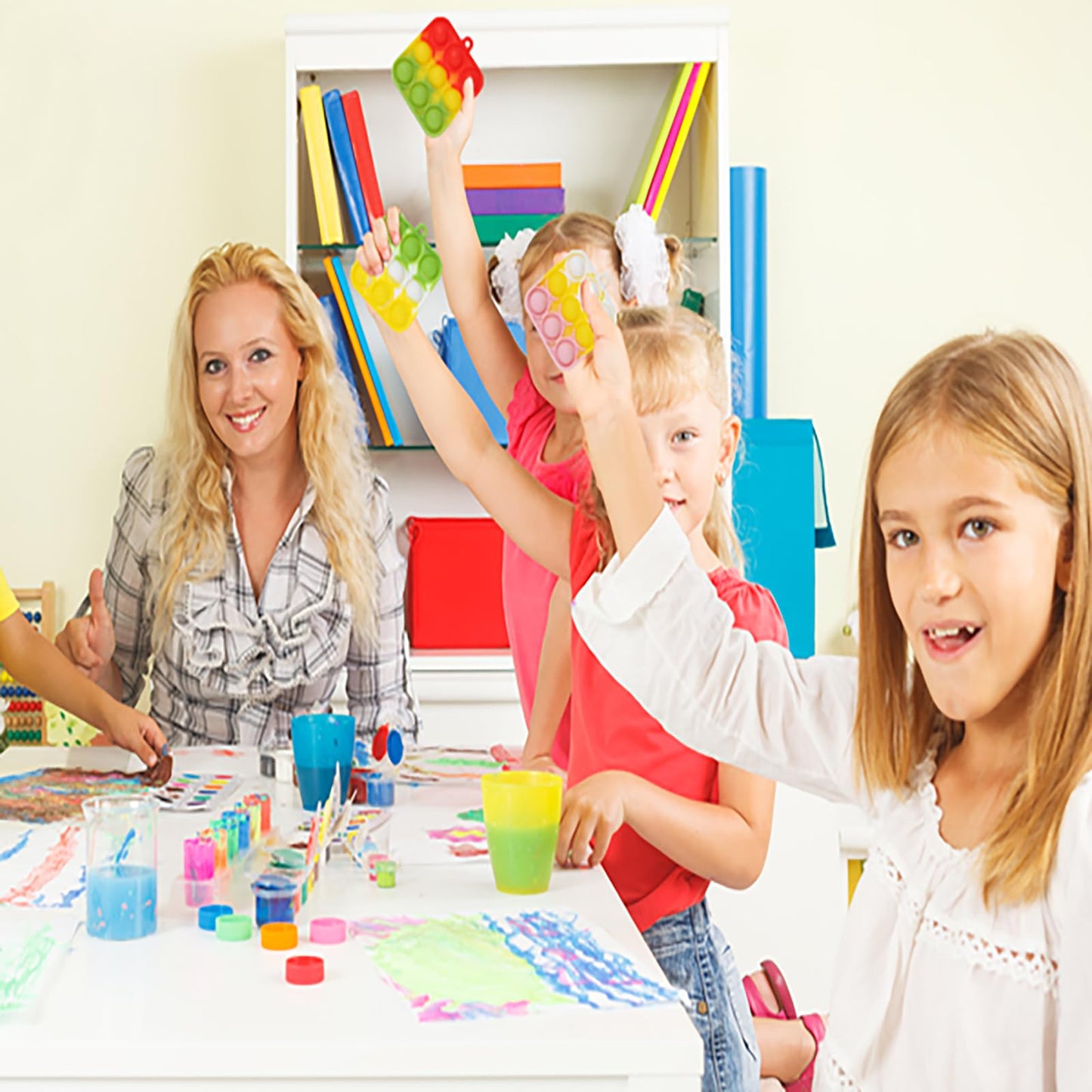 57PCS Party Favors for Kids, Fidget Toys Bulk Its Birthday Party Favors for Toddlers, Small Classroom Prizes Box Fidgets Toys, Goodie Bag Stuffers, Treasure Chest, Bubbles Poppers