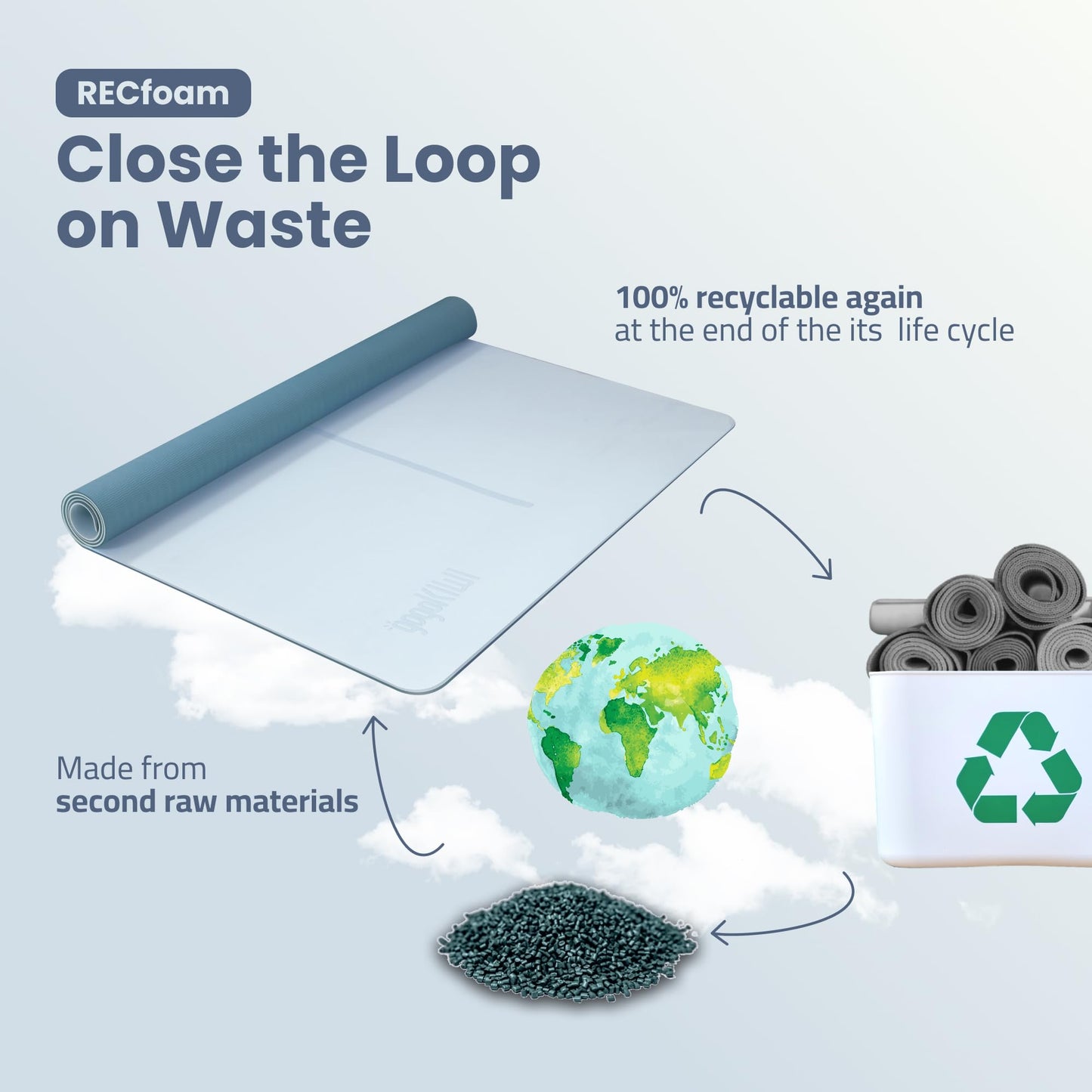 Large Yoga Mat (6'x4') – 1/4" & 1/2" Thick Exercise Mats for Home Workout, Extra Wide Workout Mats for Home Gym, Yoga, Pilates, Stretching, Floor & More