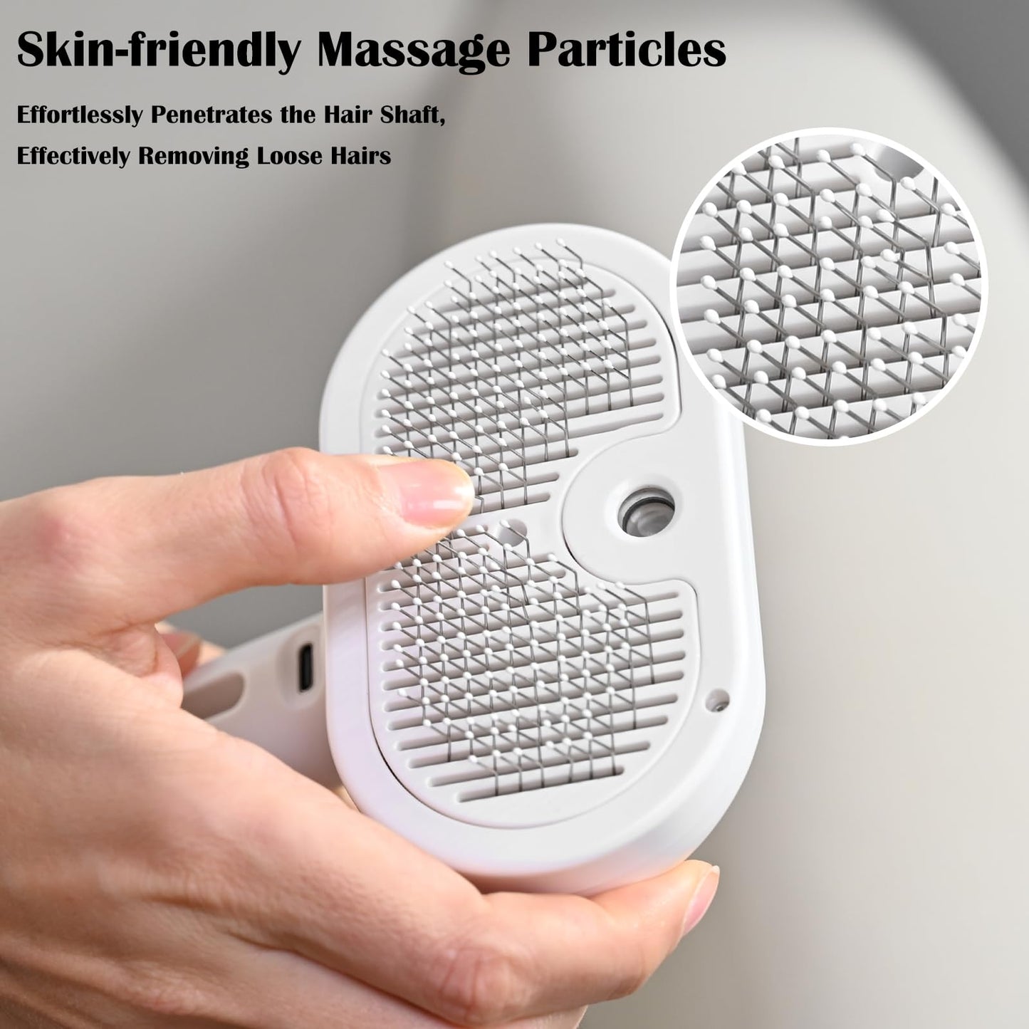 Katoggy Spray Cat Brush, Self Cleaning Dog Steam Brush, Easy To Clean, Remove Static Flying Hair Steam Grooming for Cats and Dogs