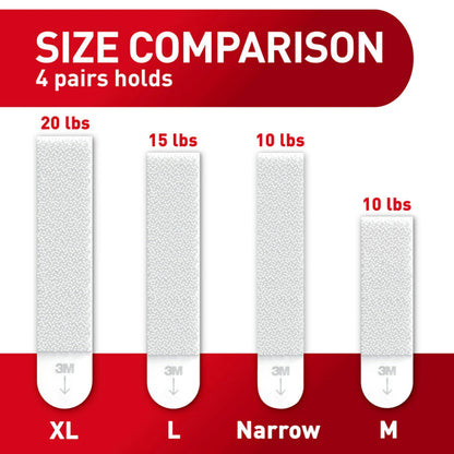 Command 20 lb XL Heavyweight Picture Hanging Strips 10 Pairs (20 Command Strips), Damage-Free Hanging Picture Hangers, Heavy Duty Wall Hanger for Home Decor, White Adhesive