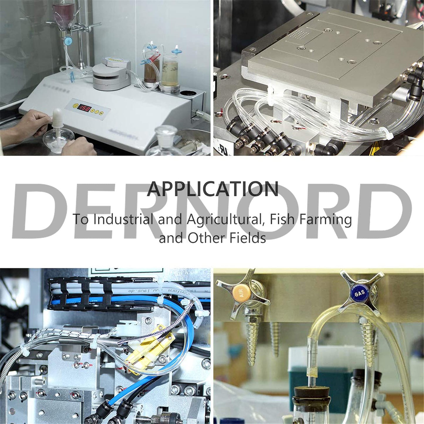 DERNORD PVC Tubing 1/4"ID X 3/8"OD Flexible Clear Vinyl Hose 10 Feet for Food Grade