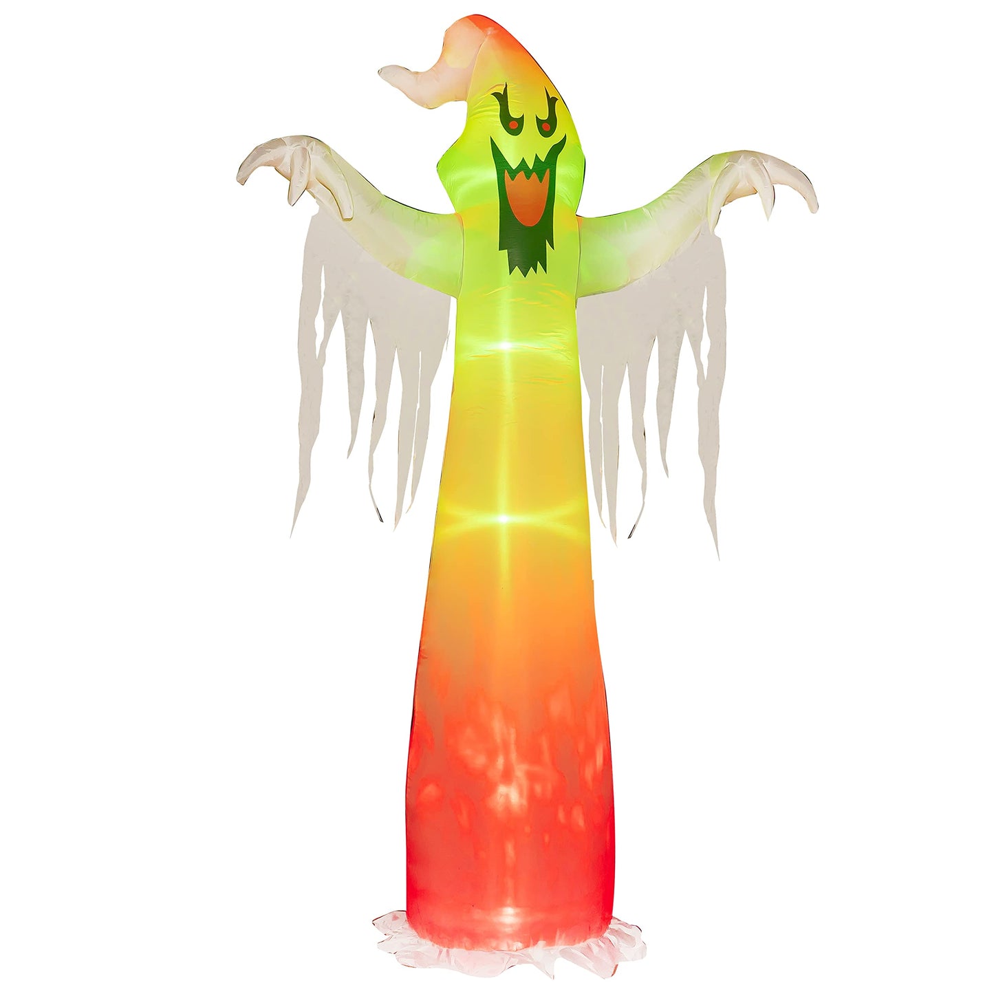 Hourleey 9 FT Halloween Inflatables Outdoor, Halloween Blow Up Yard Decorations with Built-in LED Lights for Indoor Outdoor Party Garden Lawn Clearance (Ghost)