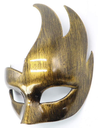 Coolwife Men's Masquerade Mask Vintage Venetian Checkered Musical Party Mardi Gras Mask (T Antique Gold)