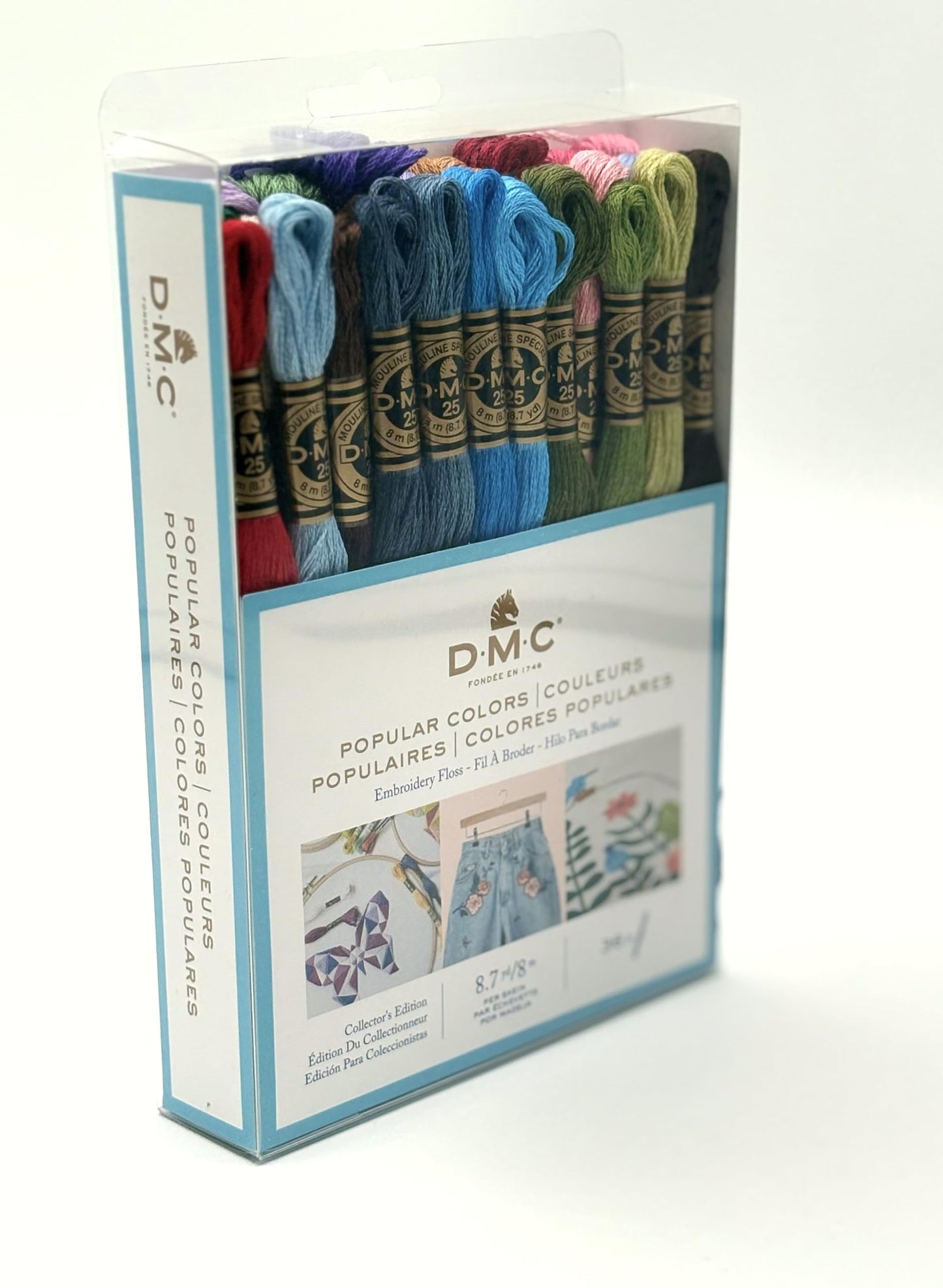 DMC 117F25-PC36 Embroidery Popular Colors Floss Pack, Colors may vary, 8.7-Yard, 36/Pack