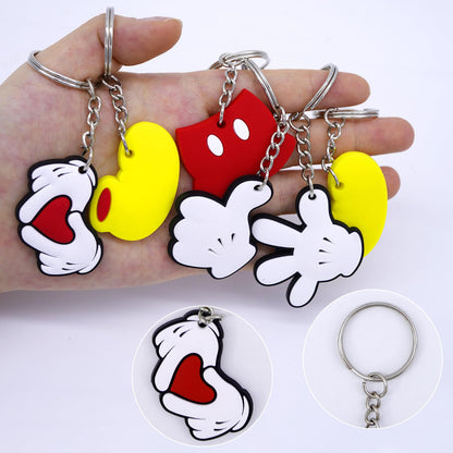 Lecinc 24 Pcs Mouse Keychain, Cute Mouse Silicone Keychain for Mouse Theme Party Favors Pendant, Mouse Birthday Party Supplies