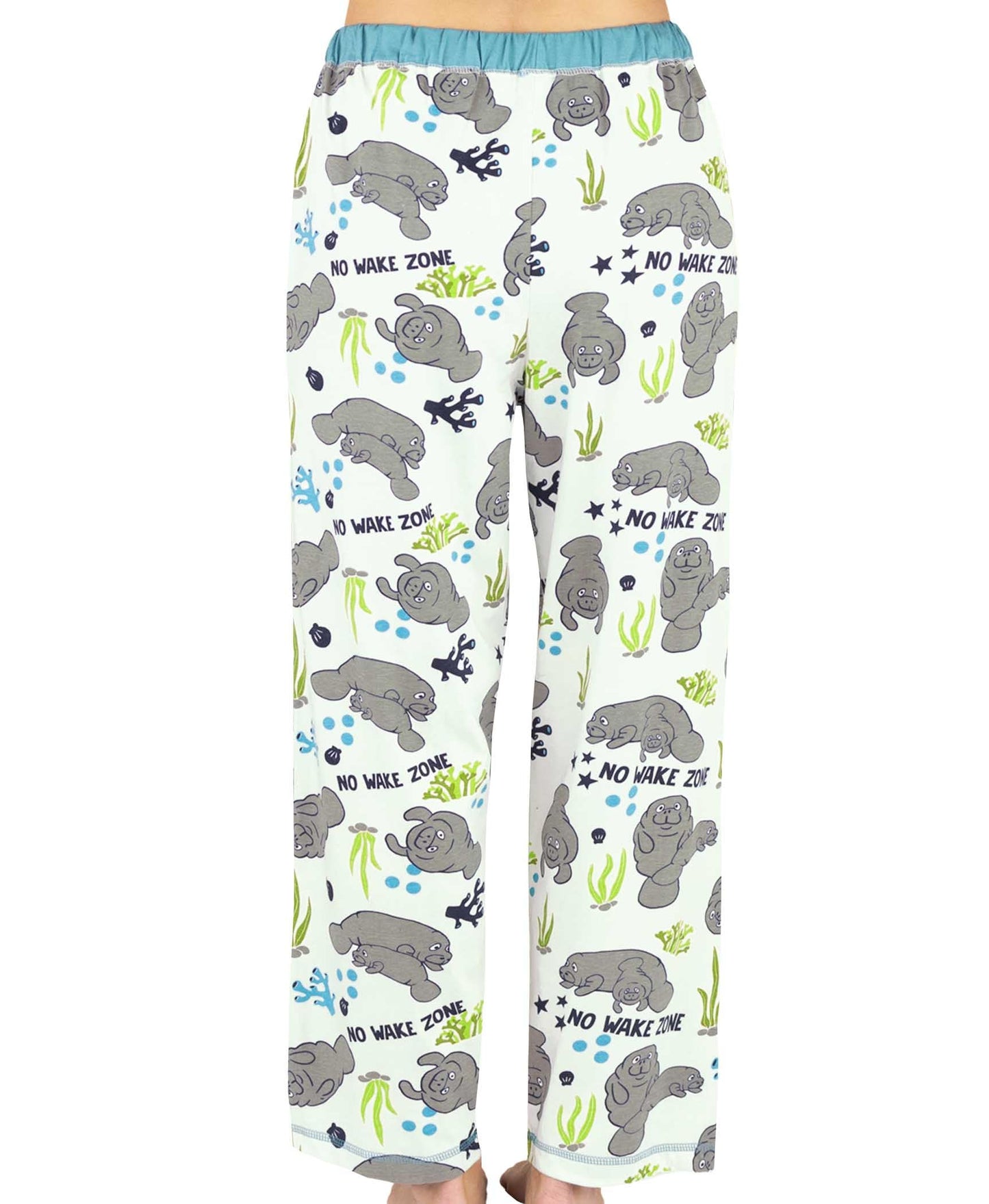 Lazy One Pajamas for Women, Cute Pajama Pants and Top Separates, No Wake Zone, Animals (X-Large)