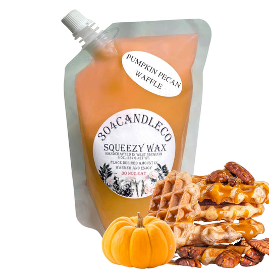 304CandleCo Large Squeeze Soy Wax Melt - 50 SCENTS! - Highly Fragrant & Hand-Crafted - Easy Mix & Match - American Made - Perfect for Wax Warmers (8oz, Pumpkin Pecan Waffles)