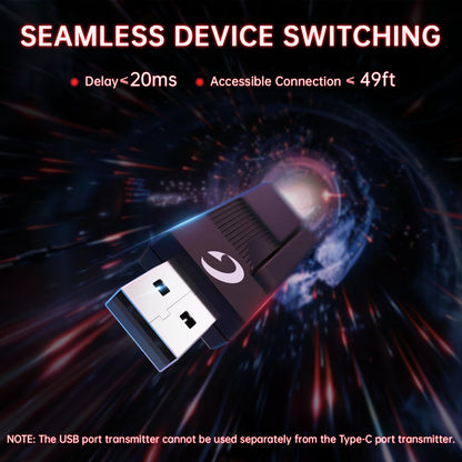 Gonbouyoku Wireless Gaming Headset, 2.4GHz Gaming Headset for PC, PS5, PS4, Switch, 60H Long Lasting Battery, Detachable Noise Cancelling Microphone, BlackReda