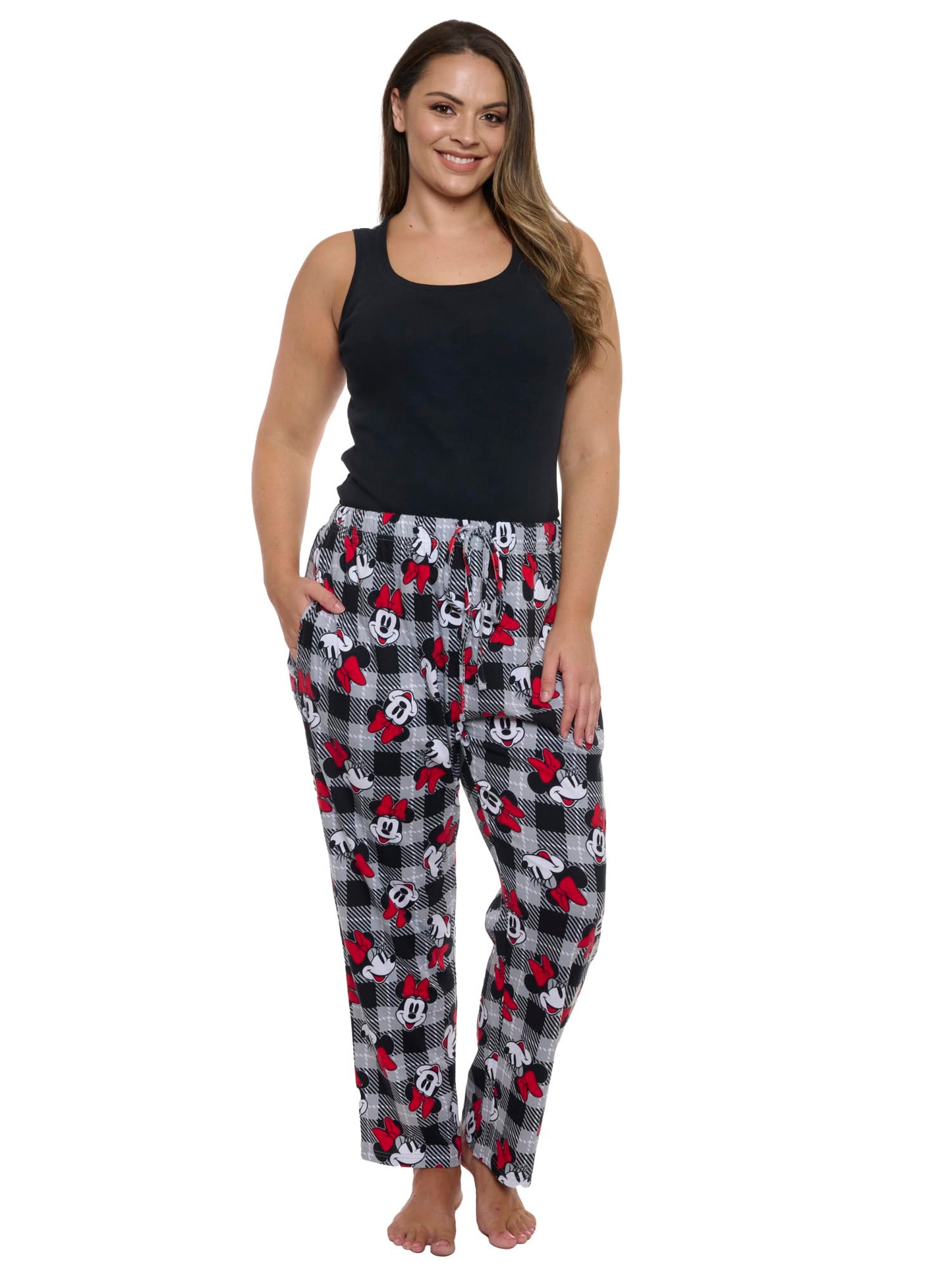 Disney Womens Lounge Pants Pajama Bottoms Plus Size (Minnie Mouse, 4X)