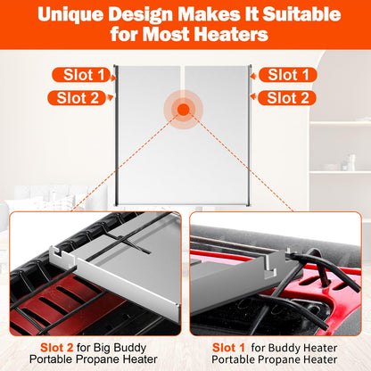JossaColar Wood Stove Fan for Big Buddy Heater, Heat Powered Fireplace Fan Thermoelectric Thermal Fan with Bracket being Fixed on Propane heater, Camping/Picnics/Indoor Use