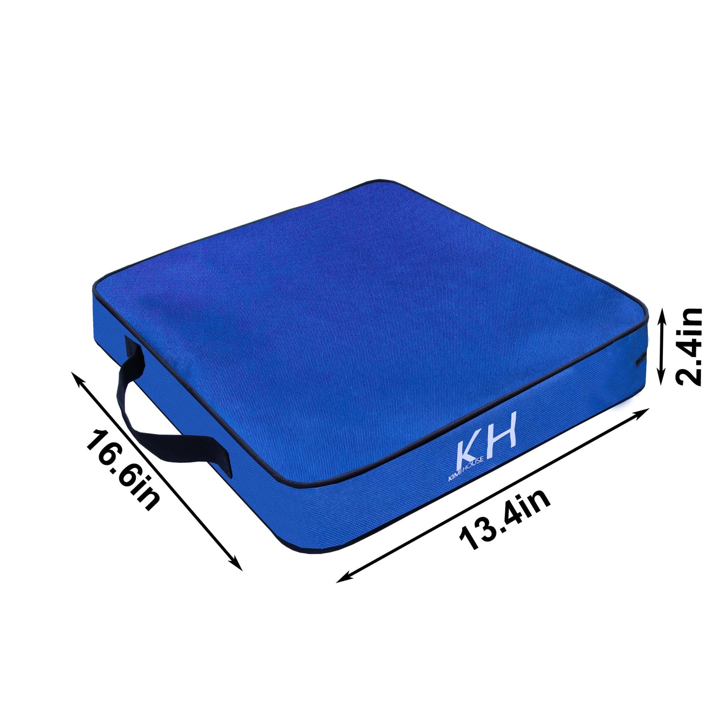 KIMI HOUSE 2 Pieces Blue Indoor & Outdoor Chair Cushion, Boat Canoe Kayak Seat, Stadium Seating for Bleachers, Best for Camping, Bleachers, Sports Events
