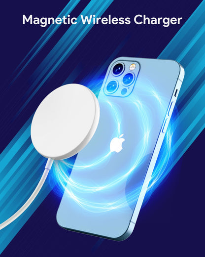 COKOEYE Magnetic Wireless Charger 2-Pack for iPhone Wireless Charger Pad, Max Fast for Magsafe Phone Adapter for iPhone 16/16 Plus/16 Pro/16 Pro Max/15/15 Pro/15 Plus/ 14/13 Series/AirPods Pro 2