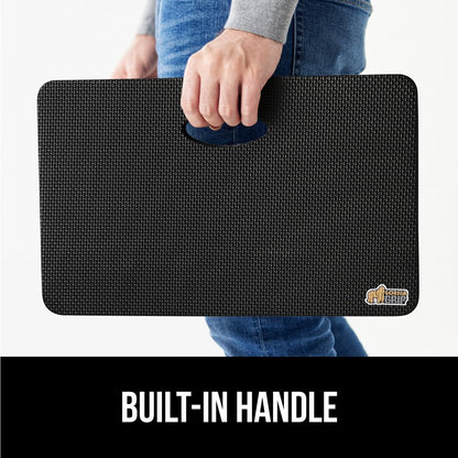 GORILLA GRIP Extra Thick Patent Pending Garden Kneeling Pad, 17.5 x 11 Inch Supportive Soft Foam Knee Cushioning for Gardening, Water Resistant, Bathing Baby Working Supplies, Lightweight, Black