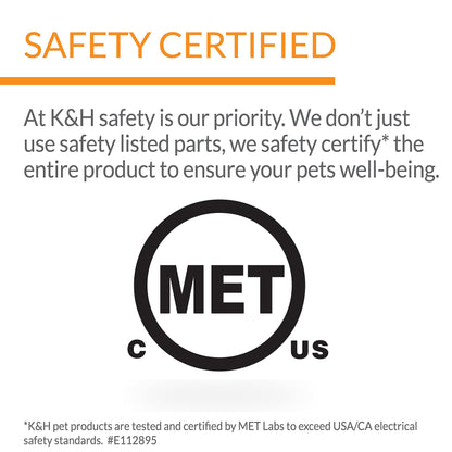 K&H Pet Products EZ Mount Thermo-Kitty Window Bed Extra-Deep Gray 27 X 10 X 11 Inches